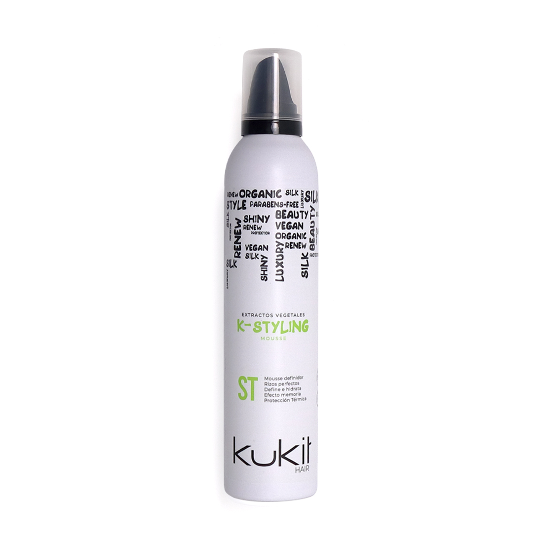 stylscomercial-stylsigualada-kukit k-styling mousse espuma definidor rizos 300 ml.