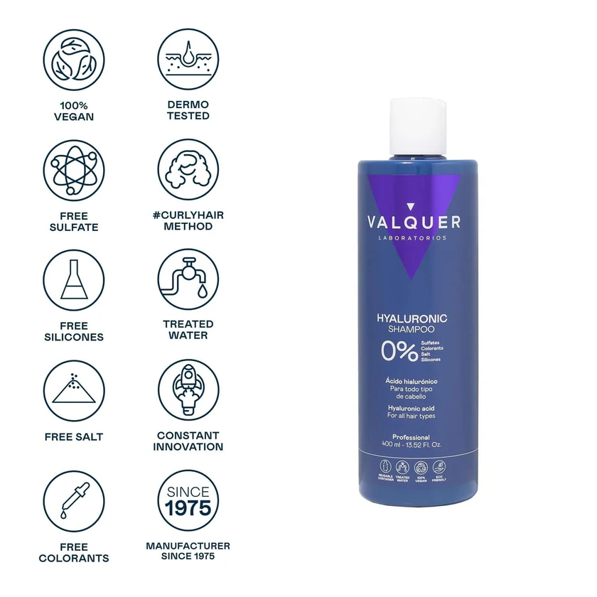 stylscomercial-stylsigualada-valquer champu hyaluronic sin sulfatos 400 ml.