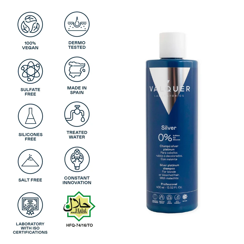 stylscomercial-stylsigualada-valquer champú silver platinum sin sulfatos-cabellos blancos-400 ml.