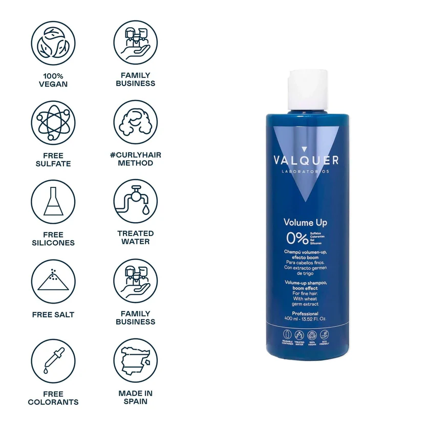 stylscomercial-stylsigualada-valquer champú volumen sin sulfatos-volume up 400 ml