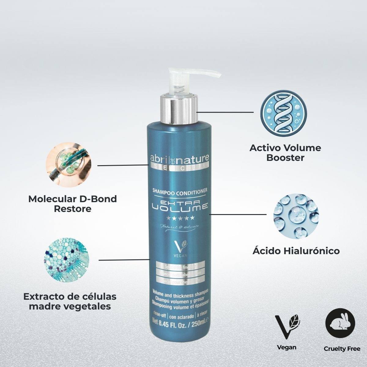 stylscomercial stylsigualada stylshairproducts abriletnature champú extra volumen 250ml.2
