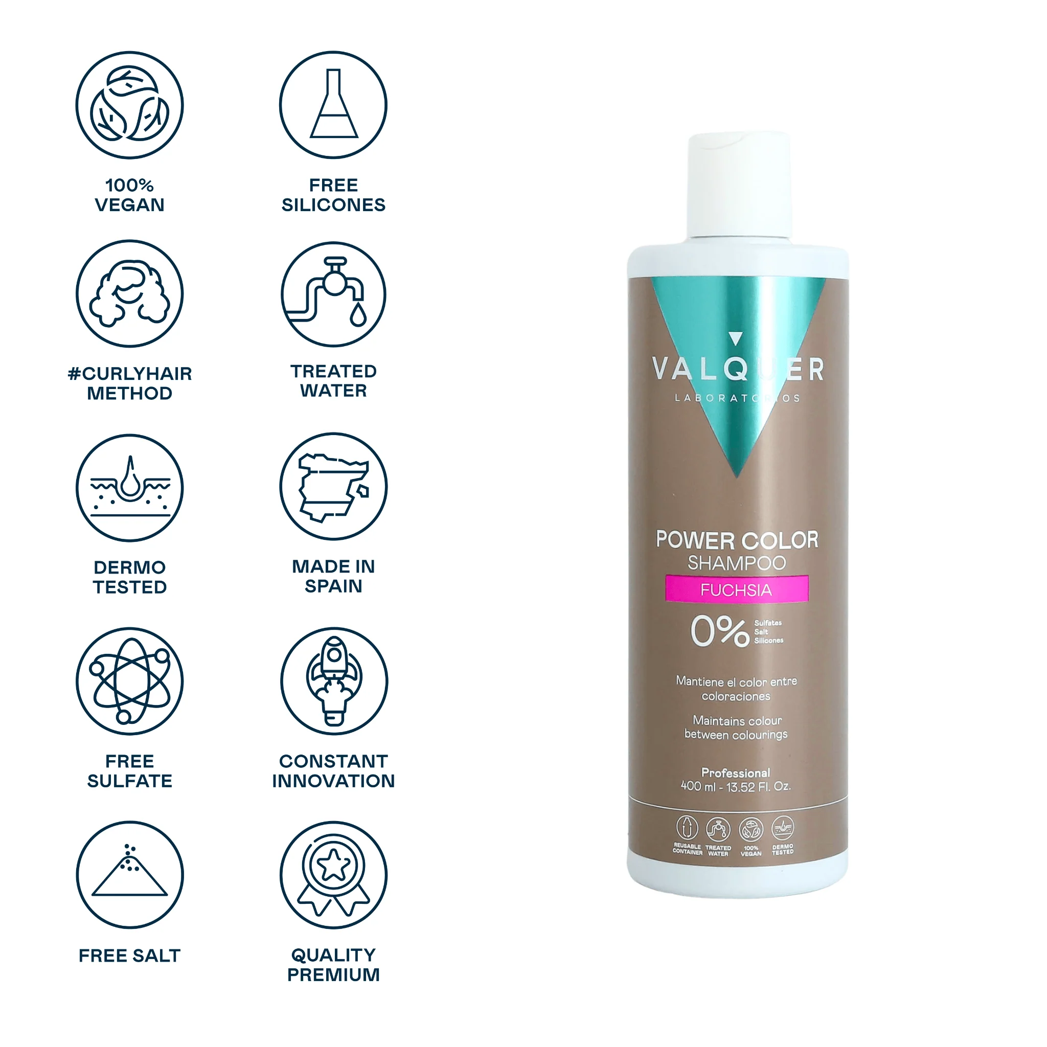 stylscomercial stylsigualada stylshairproducts valquer champú color Fucsia