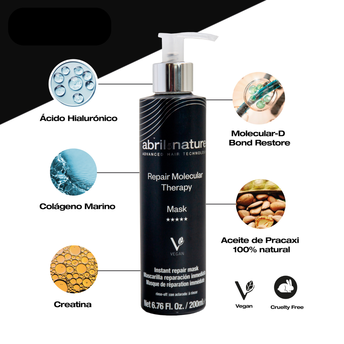 stylscomercial stylsigualada stylshairproducts abriletnature mascarilla molecular therapy 200 ml 2
