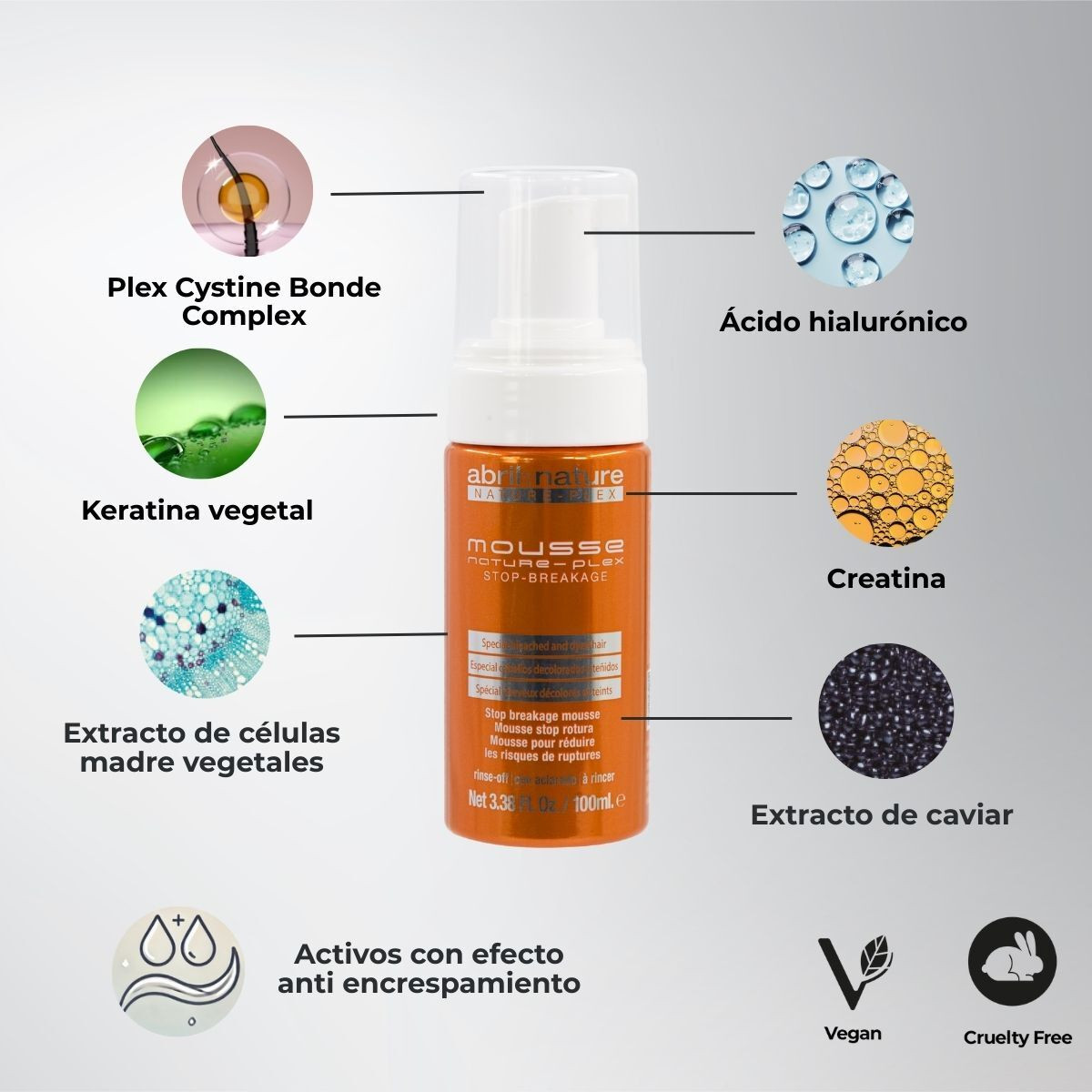 stylscomercial stylsigualada stylshairproducts abriletnature mousse plex 100 ml 2