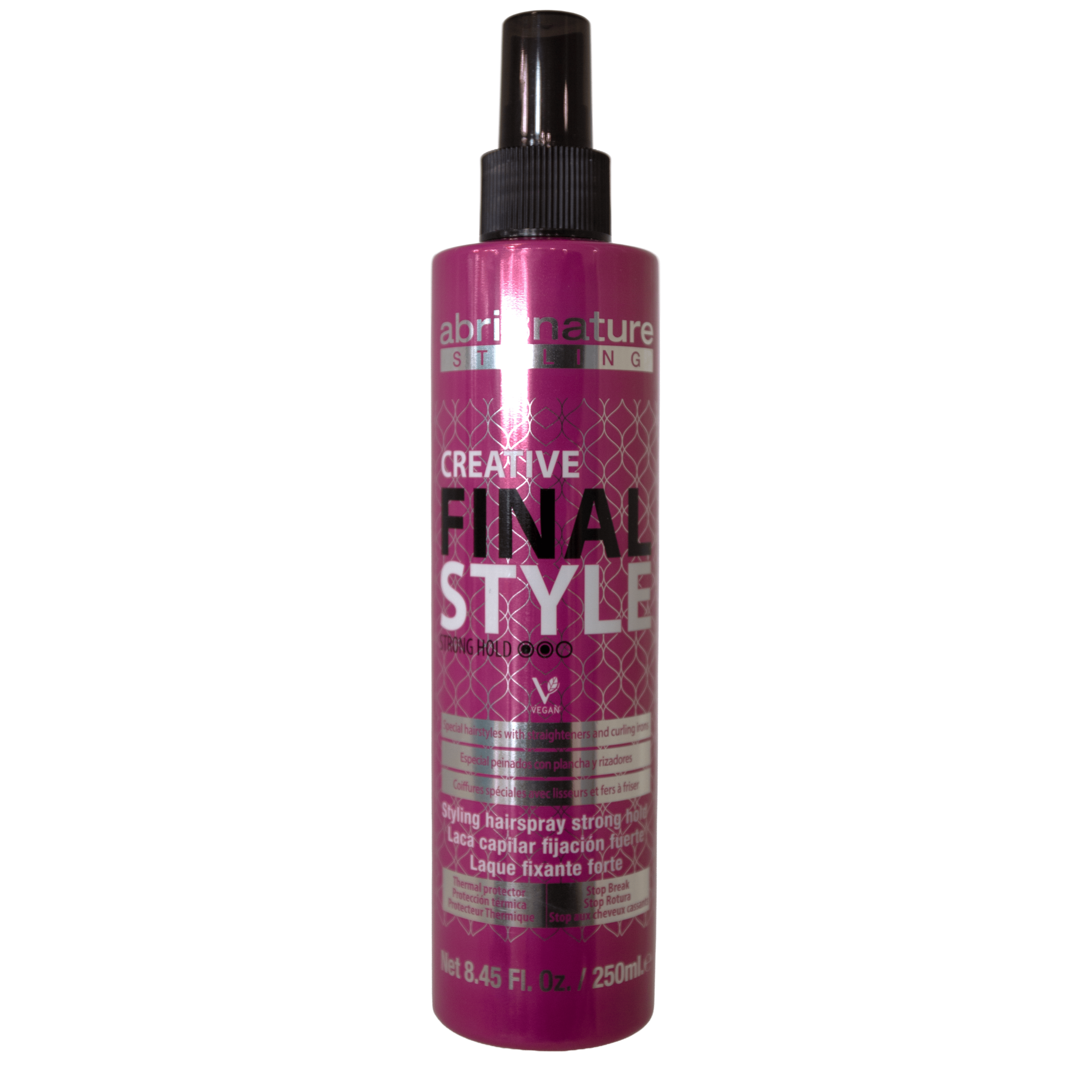 stylscomercial stylsigualada stylshairproducts abriletnature spray fijación fuerte 250 ml.