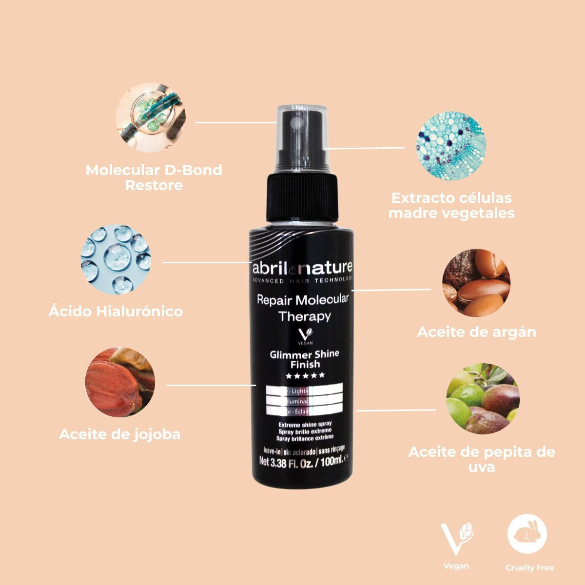 stylscomercial stylsigualada stylshairproducts abriletnature spray molecular therapy 100 ml 2