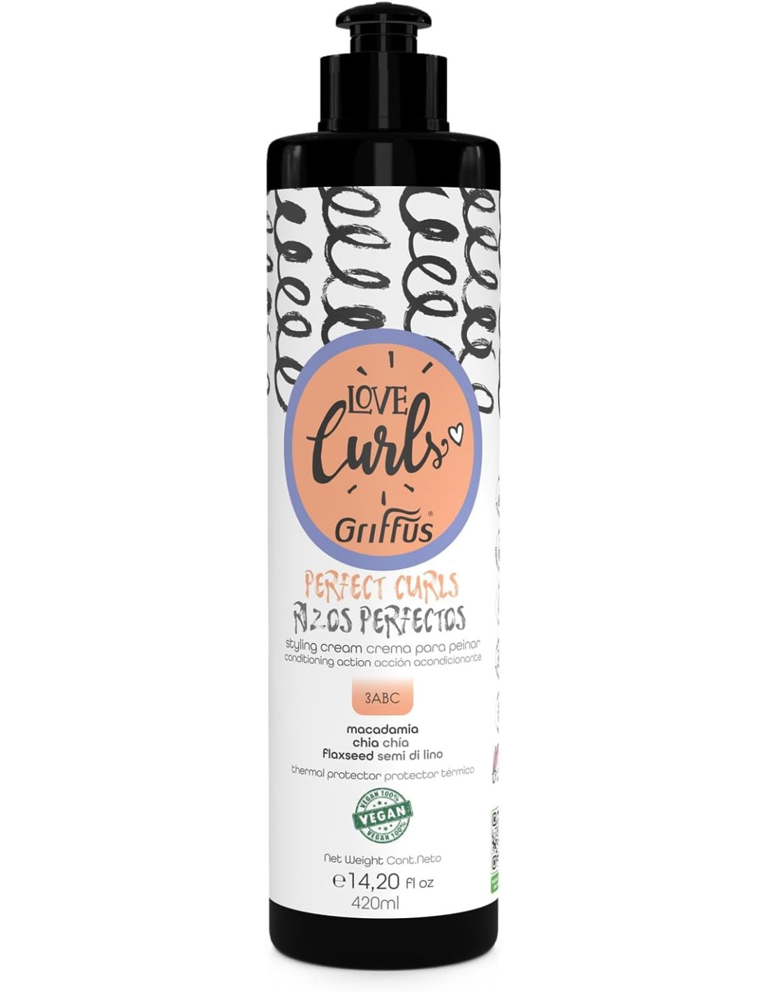 stylscomercial stylsigualada griffus LOVE CURLS CREMA DE PEINAR RI ZOS PERFECTOS 420ML