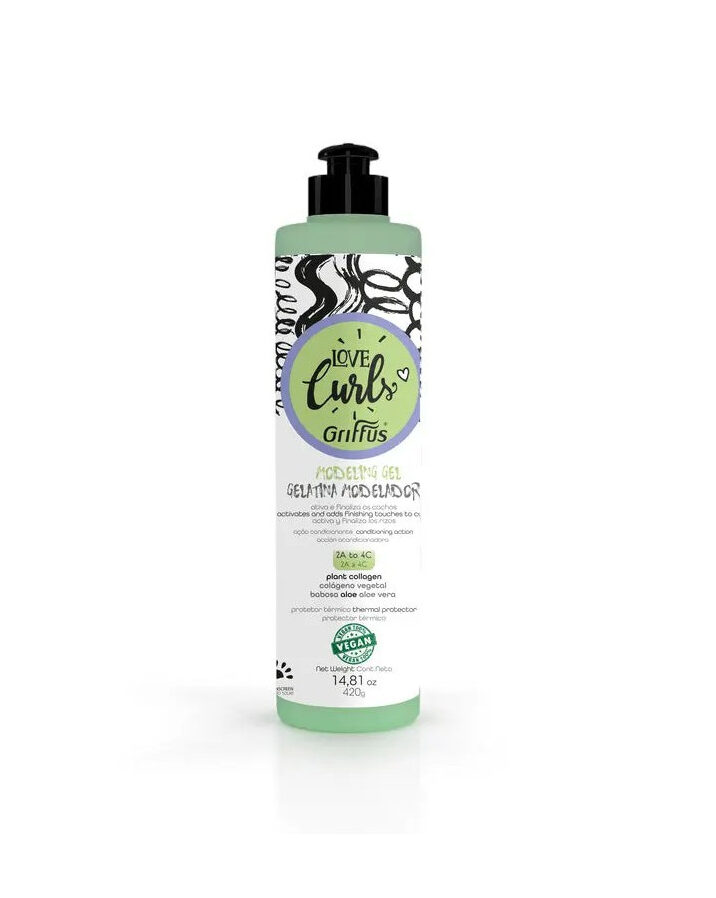 stylscomercial stylsigualada griffus love curls Gelatina de modelado (2A 4C) Love Curls 420 gramos