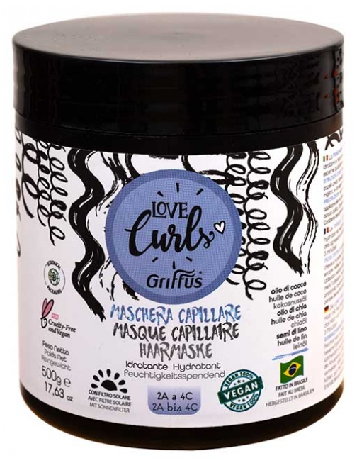 stylscomercial stylsigualada griffus love curls Máscara capilar (2A 4C) 500 gramos